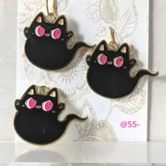 18742…おばけ猫ちゃんチャーム(4個)￥420-
