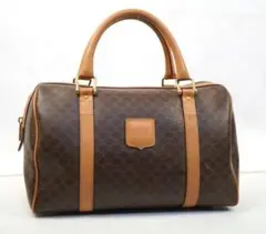 CELINE セリーヌ マカダム柄 ミニボストンバッグ ヴィンテージ