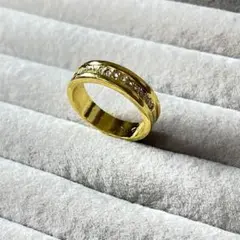 指輪 レディース ゴールド ダイヤモンド 上品 シンプル 結婚 贈り物