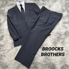 【美品】BROOCKS BROTHERS スーツ ストライプ ネイビー
