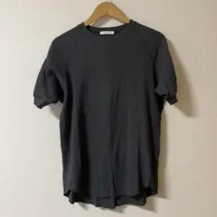 MACPHEE ダークグレー 半袖Tシャツ　マカフィー　ワッフル