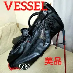 VESSEL ★ベゼルキャディバッグ★ブラック迷彩×レッド★美品
