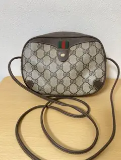 美品 GUCCI グッチ ヴィンテージ シェリーライン ショルダー ポシェット
