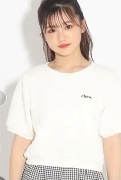 ピンクラテ　ポワン袖Tシャツ　L(160)