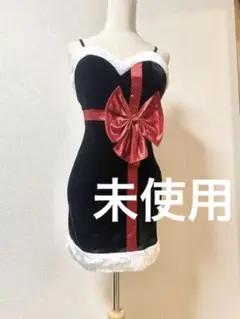 未使用 Alice ビッグリボン ベルベット 切替 キャバドレス S