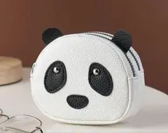 【新品】パンダ フェイス型コンパクトポーチ
