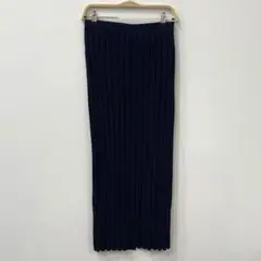 GALLARDAGALANTE　リブタイトスカート　ロング　F　ネイビー