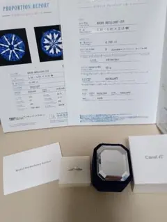 カナル４℃　婚約指輪　エンゲージリング　プラチナ　Pt　ダイヤ　５号　新品未使用