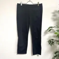 【UNIQLO ユニクロ】 イージークロップドレギンスパンツ スラックス　L 黒