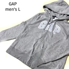 美品難あり　GAPギャップメンズグレーパーカーL厚手防寒フードストリートスポーツ