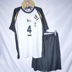 新品 上下セット XL 木兎光太郎 梟谷学園 ハイキュー なりきり セットアップ