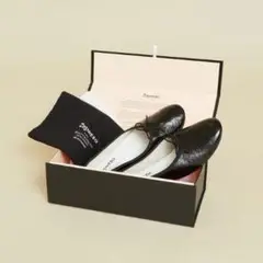 【新品未使用】レペットRepetto マノンMANON BAL ADブラック37 レペット MANON(マノン) レザーバレエシューズ ブラック サイズ