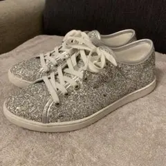お値引!DIANA グリッターラメ シルバー スニーカー