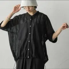 MAYSON GREY メイソングレイ メッシュレースドルマンシャツ