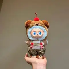 ラブブ洋服　Labubu ぬいぐるみ着　17cm着せ替え服　3点セット