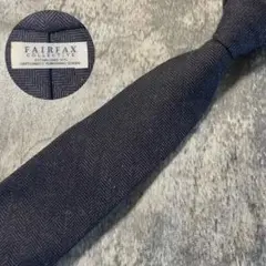 AN367 FAIRFAX ネイビー シルク ネクタイ