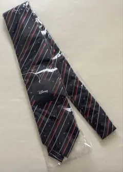 新品未開封　ディズニー　ミッキーネクタイ　紺色　ストライプ　ミッキーモチーフ