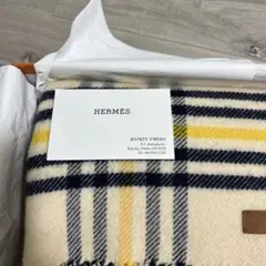 Hermesエルメスカシミアマフラー ランウェイ美品