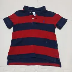 Ralph Lauren 赤・紺ストライプ ポロシャツ 24M