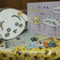 ちいかわ お顔テーブル　モモンガ＆クッション＆スプーン　フォーク＆箸　3種