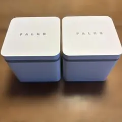 FALKE 缶　小物入れ　ホワイト✖️2缶