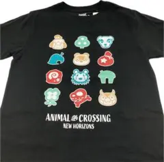 ドウブツノモリアイコンTシャツ　ブラック　Ｍサイズ