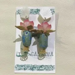 Canpana 蓮の水瓶　ピアス
