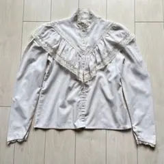 GUNNIES ガニーサックス ヴィンテージ レース フリル ブラウス