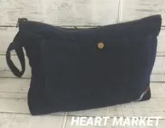美品☆HEART MARKET☆コーデュロイ ボア裏地 クラッチバッグ