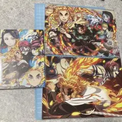 劇場版　鬼滅の刃 無限列車編 入場特典 3点　イラストカード　猗窩座 煉獄