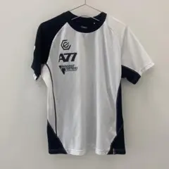 K1108 アシックス 半袖スポーツウェアTシャツ A77 白 黒 メンズ L