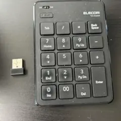 【中古美品】ELECOM ワイヤレステンキー TK-TDP019 ブラック