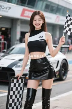 レースクイーン コスプレ A4 ポスター AI美女 グラビア 可愛い n888