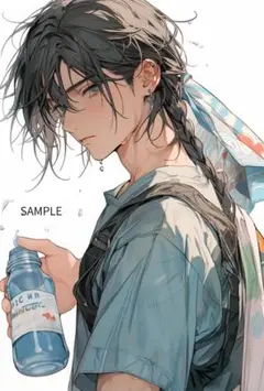 2225水、飲む？ステッカー