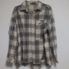 #6まとめ買い割引中　チェック柄 長袖シャツ Fサイズ