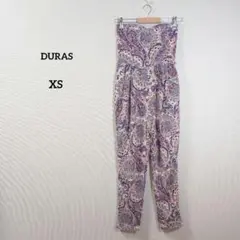 チューブトップ　サロペット　パンツ　ペイズリー柄　総柄　レディース　かわいい