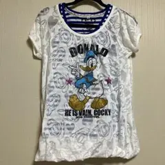 ドナルドダック 重ね着風半袖Tシャツ150cm
