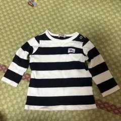 miki HOUSE ストライプ Tシャツ 80サイズ