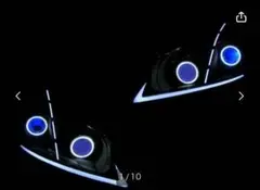 注文制作用200系クラウン■レクサスアイライン4連ＣＯＢイカＶｅｒ 楽天市場】レクサス IS ISF ISC 3眼 LED ヘッドライト V4