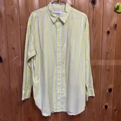 nike and シャツ 長袖 イエロー ストライプ