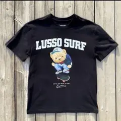 ストリート系☆LUSSO　SURF　スケボーTシャツ　ブラック　Mサイズ