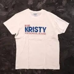 GILDAN 白Tシャツ　KRISTY ロゴ　L