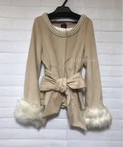 DaTuRa ダチュラ♥パールお上品コート ショートコート ペプラムコート♥