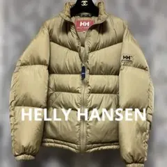 HELLY HANSEN ベージュ ヴィンテージ軽量ダウンジャケット