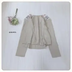 ♢【美品】SISVEIL シスベイル チェックデザイン ブラウス 前後差2161