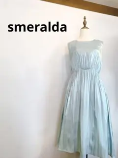 【極美品】smeralda ミントグリーン女神ワンピース656