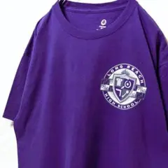 カスタムINK ロングリーチハイスクール Tシャツ パープル 紫 古着