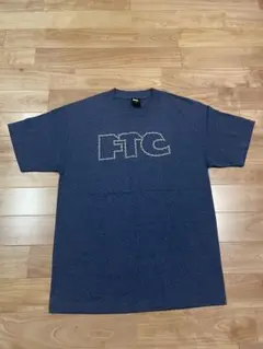 FTC ネイビー ロゴプリント Tシャツ M