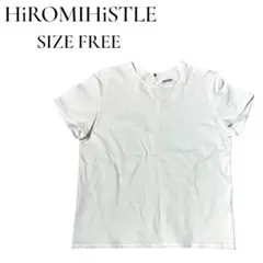【【良品】ヒロミシスル ホワイト カットオフ 半袖 Tシャツ F カジュアル