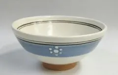 菰山窯 宮田豊 作 俵茶碗 三島象嵌 福の字 共箱 茶器 抹茶碗 美品 です。